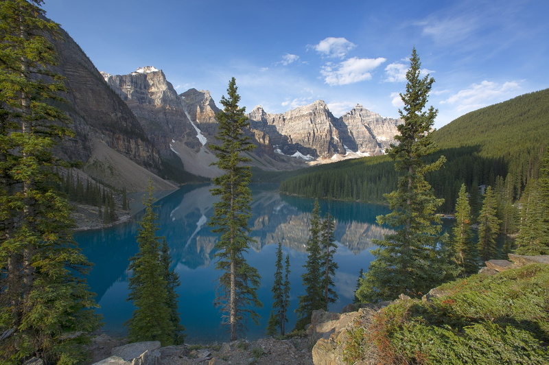trees, mountain, nature, valley of the Ten peaks., mountain range, mountain peak, tranquil scene, Banff, Valley of the Ten Peaks, beauty in nature, Canada