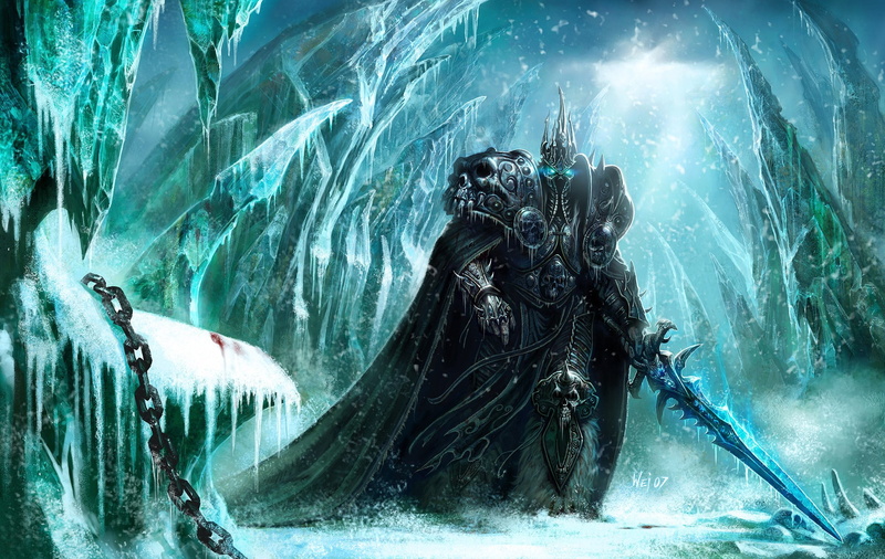 no people, sea, lich, sea life, day, undersea, Warcraft, animal wildlife, outdoors, illustration, 1080P, underwater, one animal, Arthas, motion, water