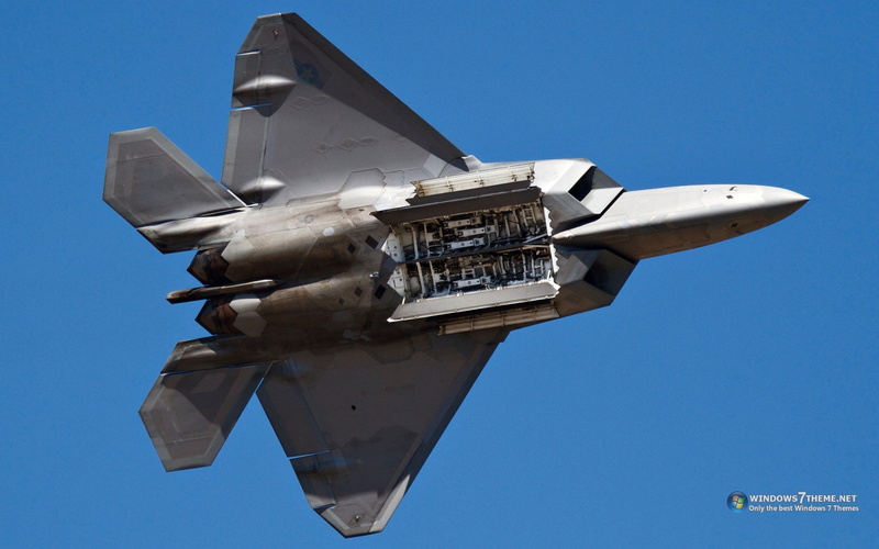 nature, silver colored, on the move, day, blue, sky, transportation, fighter plane, aerospace industry, F-22 Raptor, 1080P, mode of transportation, outdoors