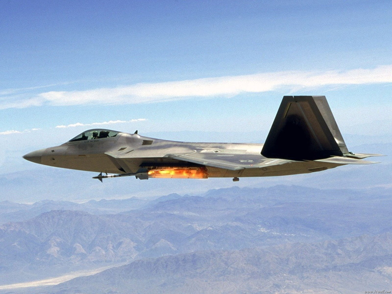 720P, Jet Fighters, Lockheed Martin F-22 Raptor