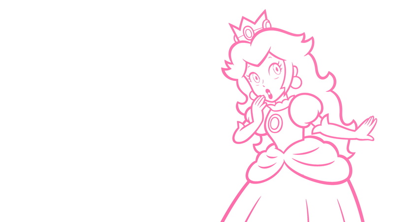 art and craft, pink color, nature, close-up, video games, indoors, paint, Princess Peach, cut out, representation, Super Mario, no people, white background