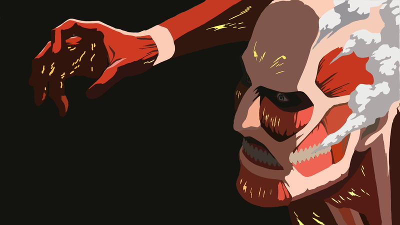 Attack On Titan, Anime, Colossal Titan, 1080P