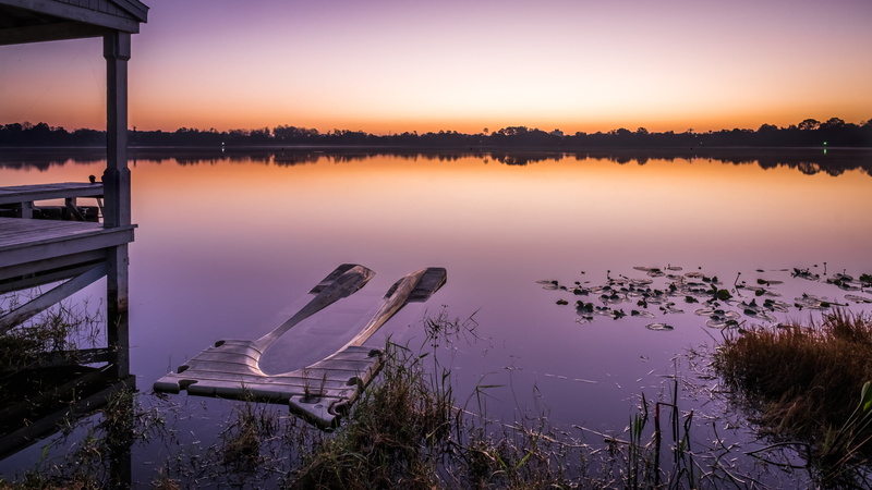 scenics, sky, sunrise - Dawn, orange, print, beautiful, cane, blue, plants, canvas, boat, outdoor, travel, fine art, tranquil Scene, photo, orlando, florida
