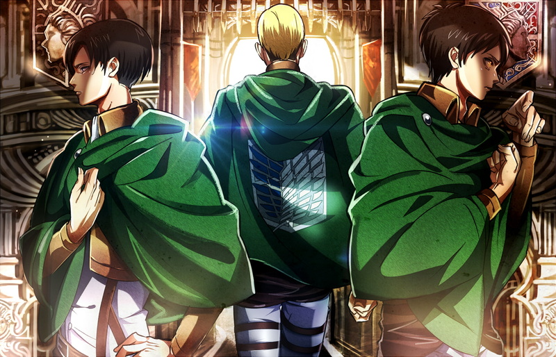 yellow, rivaille, cape, hair, shingeki, 720P, male, kyojin, short, brown, uniform, eyes, eren, blonde, irvin, rutera, jaeger, smith, yuna