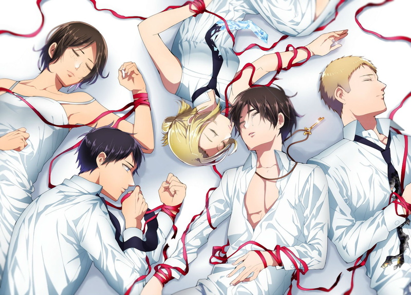 annie, kurobara, jaeger, tears, ymir, shingeki, sleeping, braun, kyojin, ribbons, reiner, fubar, 720P, tie, bertholt, leonhardt, eren