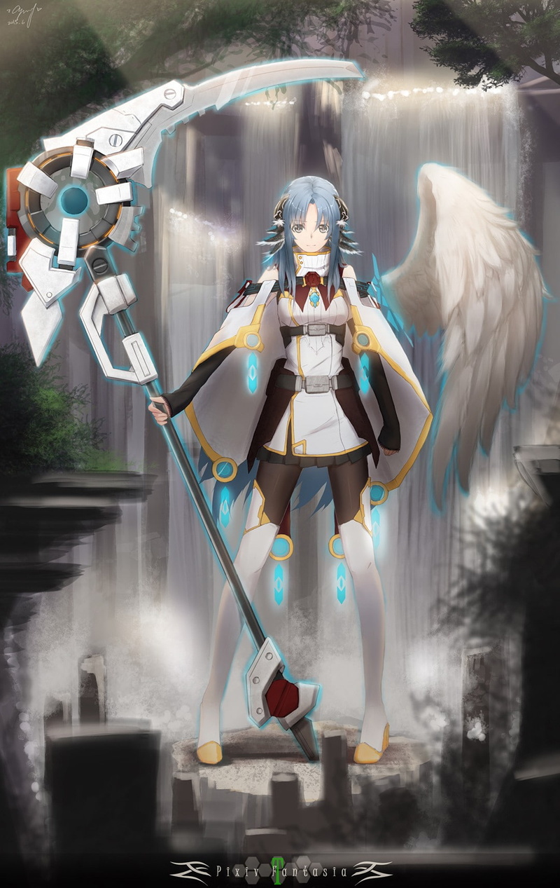 full length, human body part, futuristic, Pixiv Fantasia T, nature, anime, limb, fantasy, long hair, 720P, technology, adventure, cyborg, robot, body part