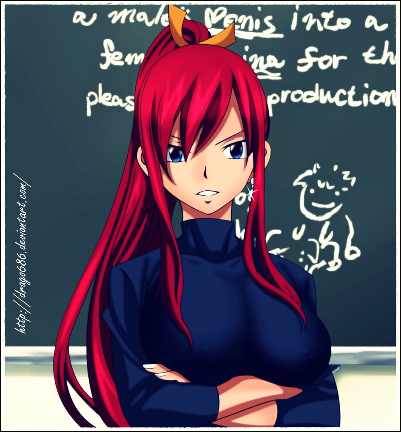 x, fairy, Fairy Tail, tail, knightwalker, hd, art, erza, 720P, scarlet, girls, ed, anime