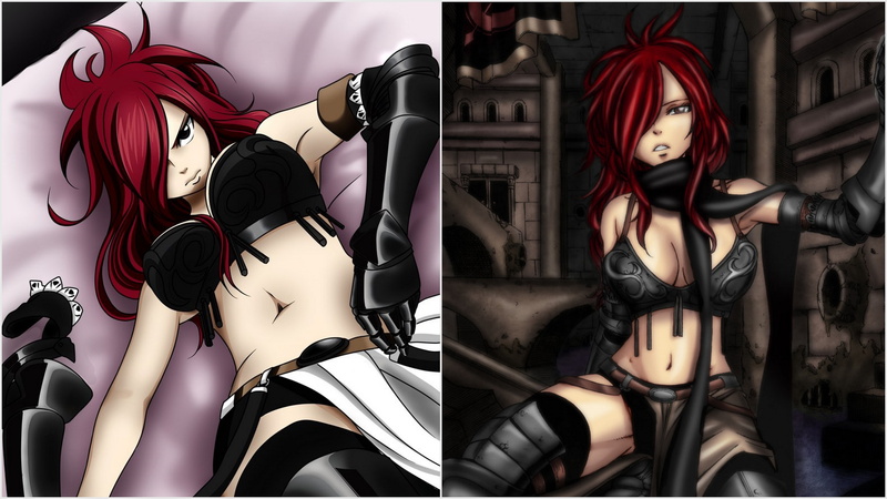 tail, anime, erza, hd, knightwalker, scarlet, manga, 5K, fairy, x, Fairy Tail, art