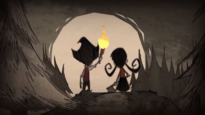 moon, Dont Starve, tree, axe, the moon, game, Starve, 1080P, Wilson, Willow, the game