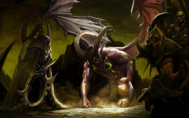 hd, wall, world of warcraft, art, warcraft, stormrage, illidan, games, x, burning, world, 2K, crusade, video