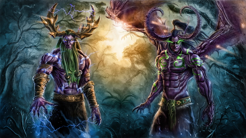 Illidan Stormrage, Druid, 1080P, Demon, Warcraft, Malfurion Stormrage, World Of Warcraft