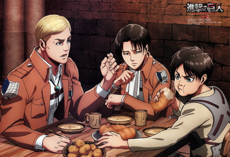 Attack On Titan, Levi Ackerman, Eren Yeager, Anime, 1080P