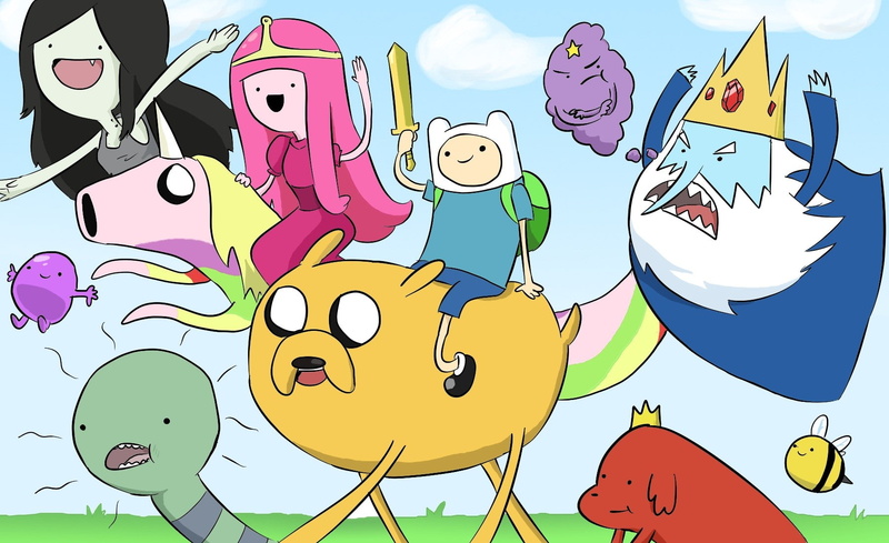 nature, food, Marceline the vampire queen, food and drink, cloud - sky, outdoors, Jake the Dog, smiling, creativity, communication, Lady Rainicorn, Finn the Human