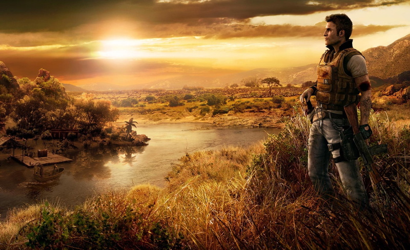 tranquility, non-urban scene, one person, standing, orange color, sunset, vest, lifestyles, plant, water, man, utility, real people, cloud - sky