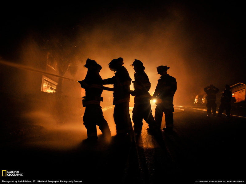 fire, occupation, cooperation, men, people, silhouette, smoke - physical structure, adult, burning, National Geographic, 720P, group, responsibility, coworker