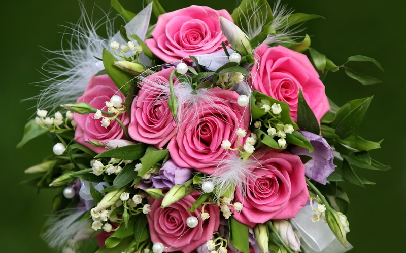 flower, roses, Gift, Rose, Flowers, Pink, arrangement, 1080P