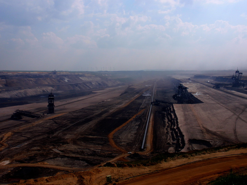 landscape, conveyor belt, Mining, cloud - sky, mine, nature, mining, high angle view, scenics - nature, outdoors, day, beauty in nature, horizon, overburden
