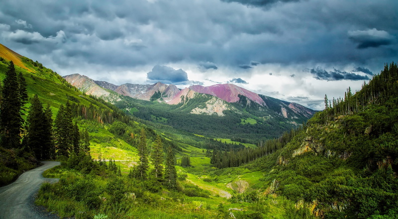 tranquil scene, Valley, pine tree, green color, sky, Colorado, Photography, tranquility, Rocky, Crested, Travel, beauty in nature, Outdoor, United States