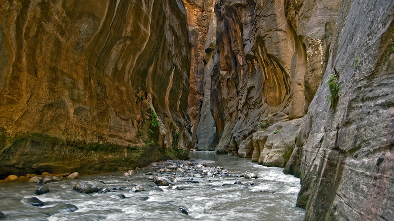 scenics - nature, geology, tranquil scene, waterfront, day, non-urban scene, rock - object, river, landscape, rock, flowing, rock formation, Grand Canyon