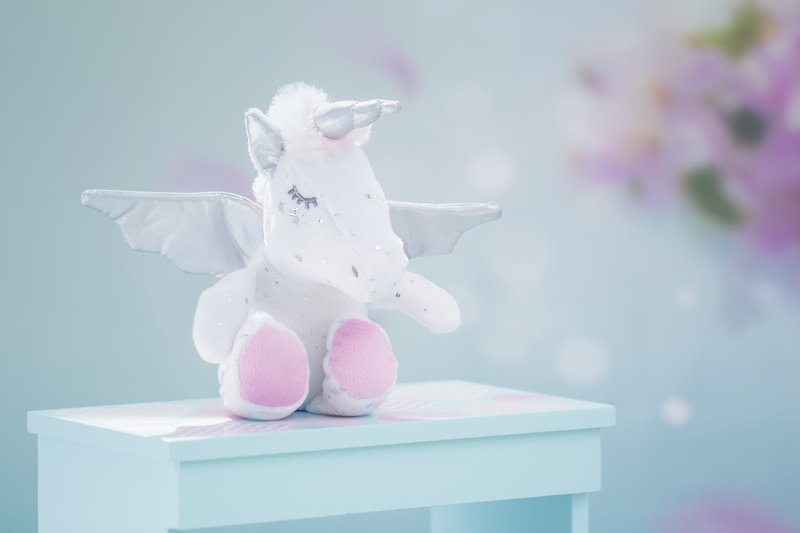 cute, sleep, table, indoors, pegacorn, fluffy, art and craft, baby, sweet, fantasy, pegasus, nap, animal representation, baby girl, decoration, kawaii