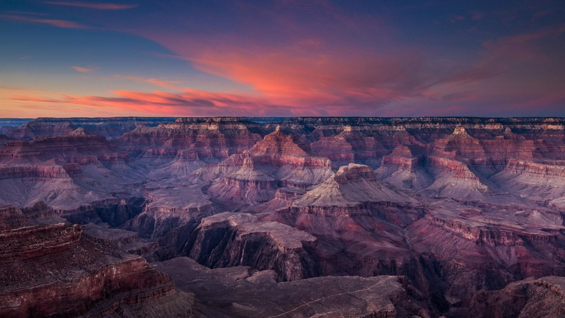 geology, united states, arid climate, layered, grand canyon, wilderness, scenics - nature, cloud, nature, grand canyon national park, morning, national park