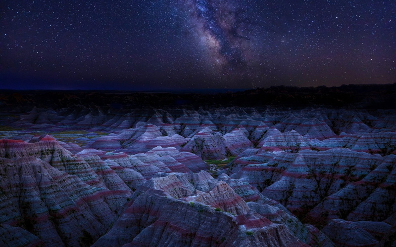 photography, landscape, 1080P, space, Ireland, badlands national park, purple, hills