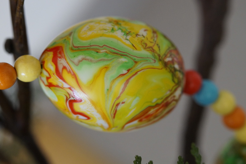 5K, egg, yellow, easter egg painting, indoors, shiny, pattern, temptation, spring, art, no people, colorful, close-up, food, food and drink, creativity