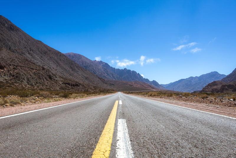 asphalt, nikon, beauty in nature, climate, empty road, route, sky, no people, mountain, road marking, nature, outdoors, mendoza, arid climate, symbol, 2K