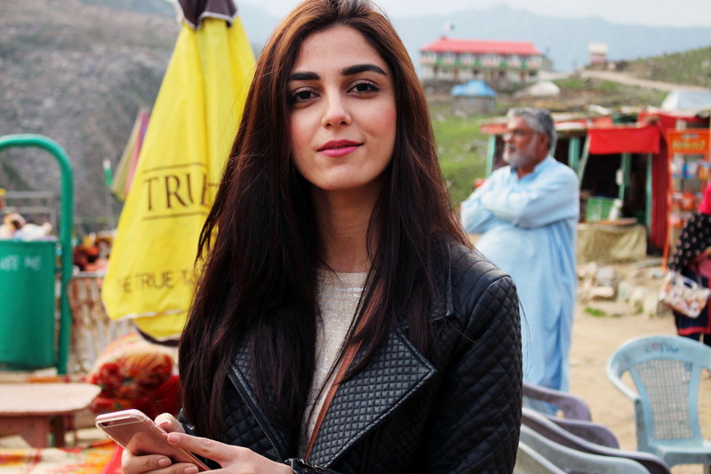 adult, act erst, real people, models, communication, pakistani model, incidental people, maya ali, pakistan, waist up, jheel saif ul malook, day, outdoors