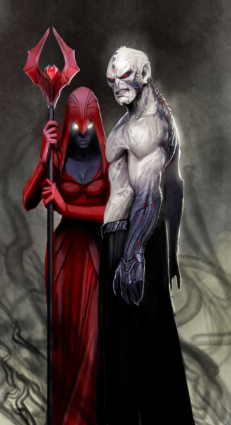 Hordak, Shadow Weaver, human body part, bone, He-Man and the Masters of the Universe, science, indoors, security, red, strength, emotion, people, 5K, fear