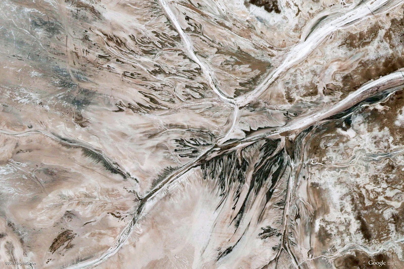 water, marbled effect, aerial view, no people, outdoors, abstract backgrounds, abstract, marble, pattern, 720P, close-up, landscape, nature, full frame
