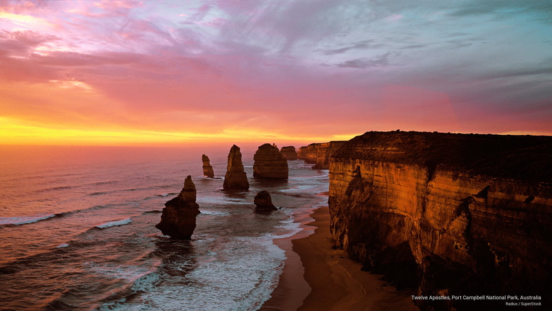 australia, campbell, port, 2K, twelve, Oceania, apostles, national, park