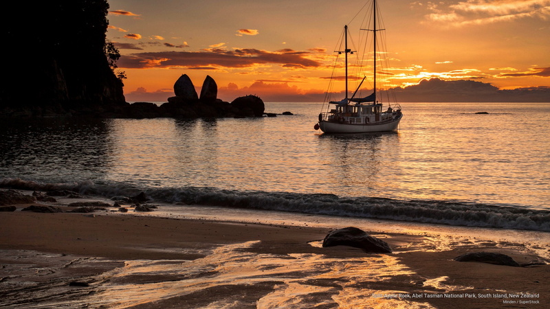 apple, split, new, island, 2K, zealand, rock, south, abel, park, tasman, Oceania, national
