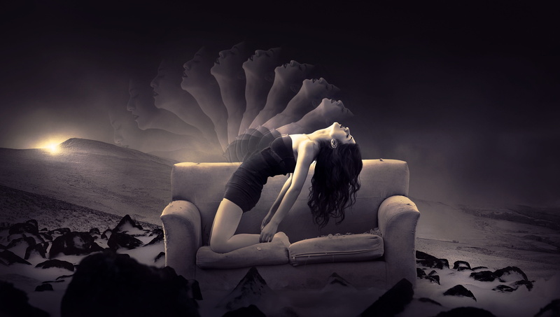 astral, fantastic, magic, lighting, real people, beautiful, dream, photography, beauty in nature, dress, dramatic, mysticism, mystical, depression - sadness