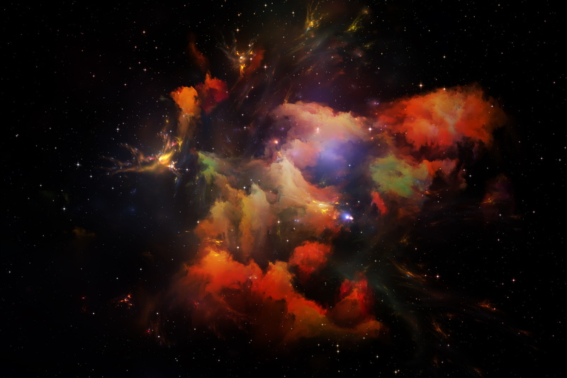 nature, red, no people, astronomy, galaxy, astral, cloud - sky, background, Universe, space, outdoors, satellite view, stars, beauty in nature, exploding