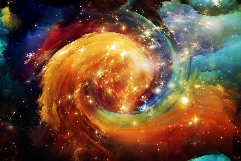 night, swirl, water, futuristic, beauty in nature, abstract, planet - Space, multi Colored, technology, background, 2K, backgrounds, light - Natural Phenomenon