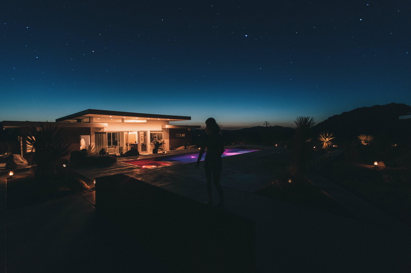 5K, night, nature, astronomy, dark, gradient, astral, illuminated, scenics - nature, photo, night shot, no people, evening, horizon, built structure, swimming pool