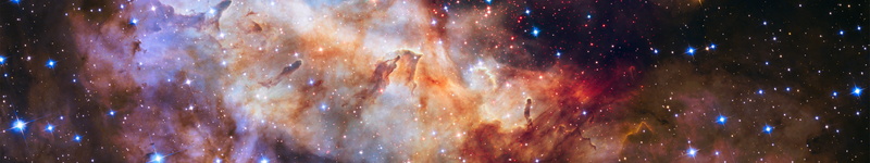 space, stars, galaxy, multiple display, 5K, Westerlund 2, suns, triple screen, ESA, Hubble Deep Field, nebula