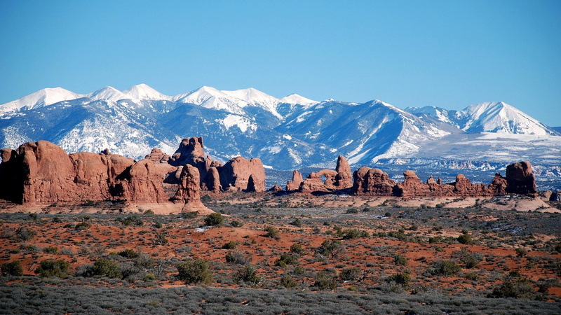 1080P, nature and landscapes, mountains, snow, grass, moab, mountine