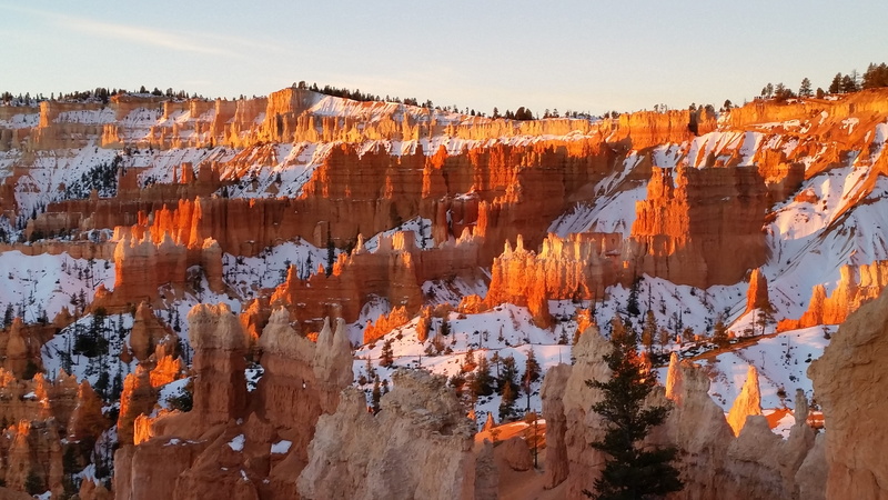 non-urban scene, national park, eroded, nature, winter, environment, orange color, no people, utah, rock formation, rock, scenics - nature, multi colored