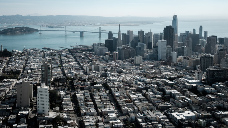 California, city, cityscape, photography, building, modern, skyscraper, buildings, aerial, San Francisco, financial district, view, crowded, architecture