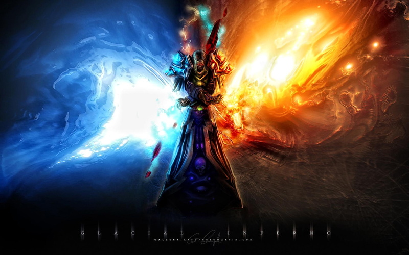 fantasy, 1080P, glacial, inferno