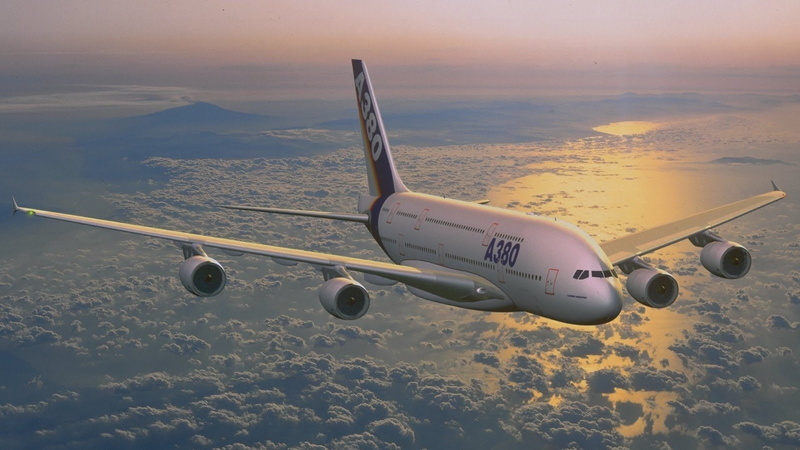 airbus, transport, 720P, a380, airliner, airplane, plane
