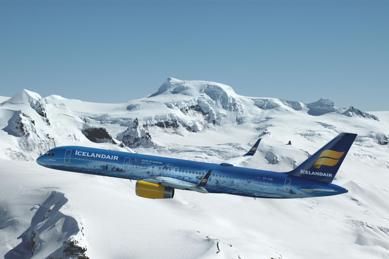 aeroplane, airplane, plane, vehicle, nature, air vehicle, mountain, winter, boeing, day, aircraft, cold temperature, snowcapped mountain, sky, mode of transportation