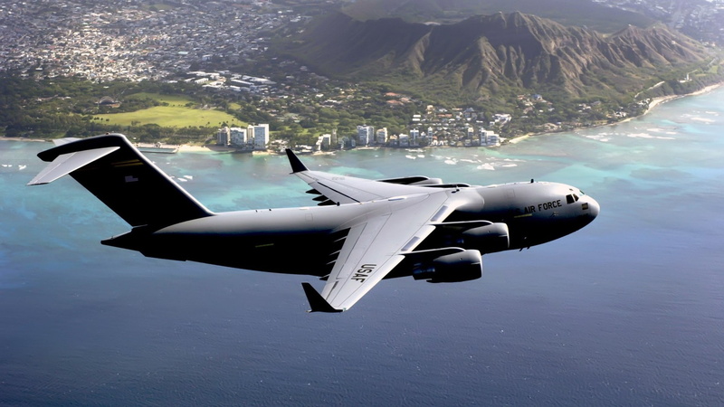 airplane, aircraft, military, Boeing C-17 Globemaster III, military aircraft, 1080P, jets