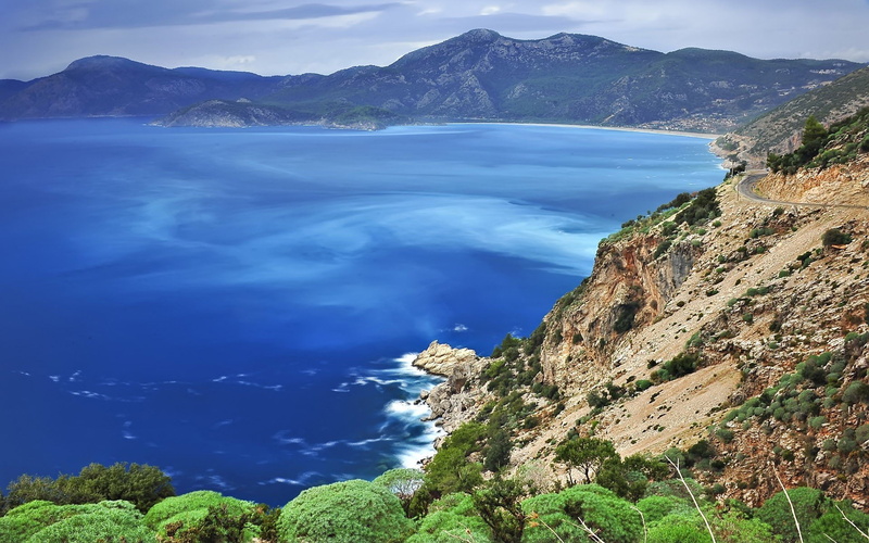 oludeniz, 1080P, turkey, fethiye, landscapes, mugla, cities, cityscapes