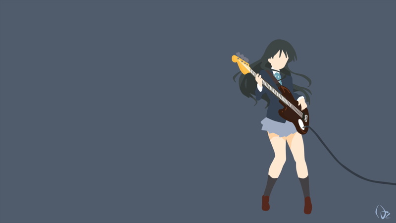 Anime, Minimalist, K-ON!, 1080P, Mio Akiyama