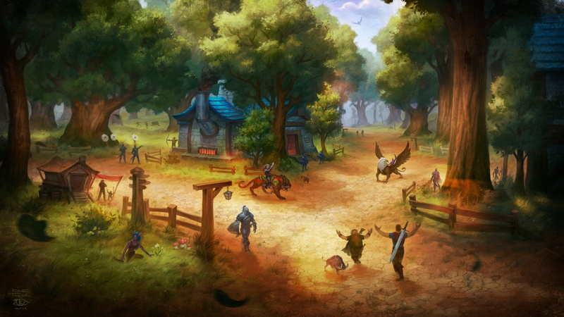 1080P, Warcraft, Tree, World Of Warcraft, House, Elwynn Forest, Forest