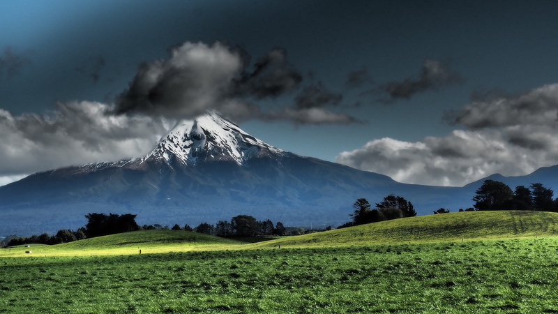 tranquility, rural, landscape, beauty in nature, sky, travel, power in nature, 4K, blue, cloud - sky, winter, environment, plant, snow, mountain range