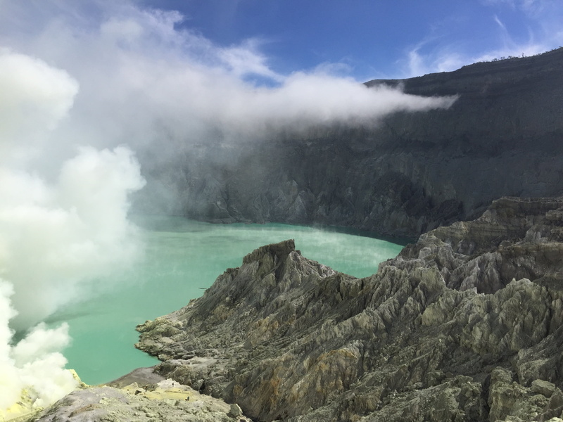 kawah ijen, tranquility, 2K, tranquil scene, water, sky, scenics - nature, non-urban scene, hot spring, physical geography, beauty in nature, no people